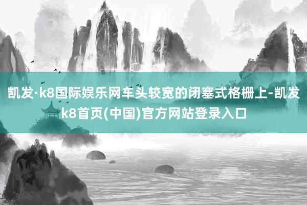 凯发·k8国际娱乐网车头较宽的闭塞式格栅上-凯发k8首页(中国)官方网站登录入口