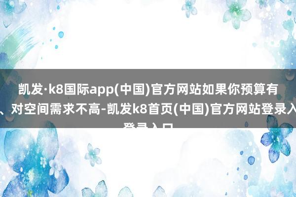 凯发·k8国际app(中国)官方网站如果你预算有限、对空间需求不高-凯发k8首页(中国)官方网站登录入口