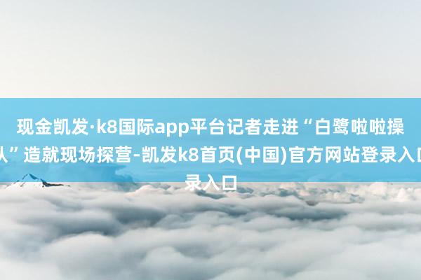 现金凯发·k8国际app平台记者走进“白鹭啦啦操队”造就现场探营-凯发k8首页(中国)官方网站登录入口